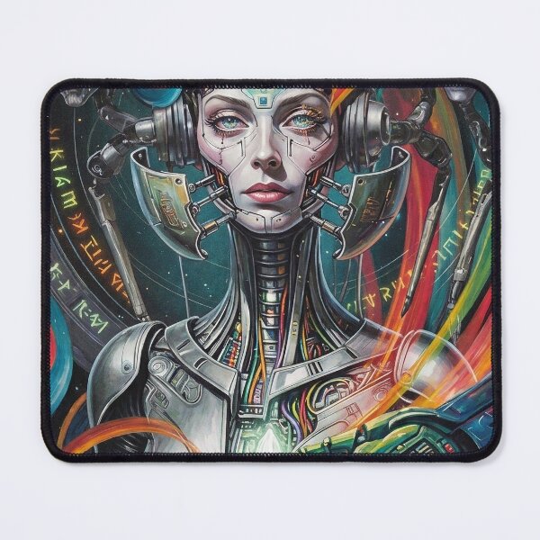 Item preview, Cyberpunk Priestess and the Quantum Matrix designed and sold by AiPocalipsis.