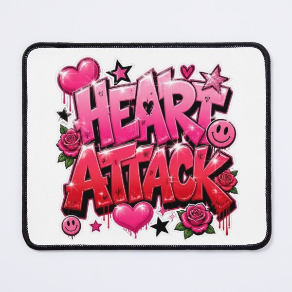 Item preview, HEART ATTACK Graffiti Sticker | Cute Valentine's Heart Aesthetic | Colorful Vinyl Decal designed and sold by Stylestickers55.