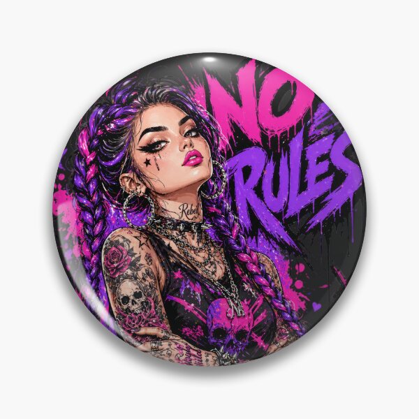 Item preview, No Rules Punk Goth Tattoed Girl designed and sold by legendaryskins.