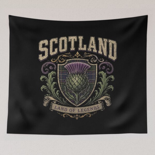 Item preview, Vintage Scotland Thistle Shirt, Scottish Highlands Souvenir, Edinburgh Travel Gift, Scotland Vacation Floral Design designed and sold by Cchotlan.