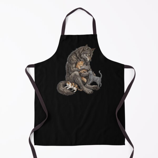 Item preview, Werewolf plays with cute cats. designed and sold by ReneMM.