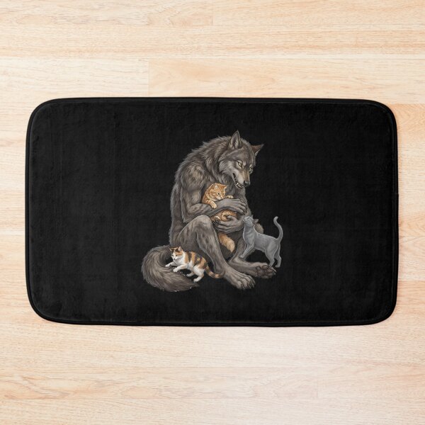 Item preview, Werewolf plays with cute cats. designed and sold by ReneMM.