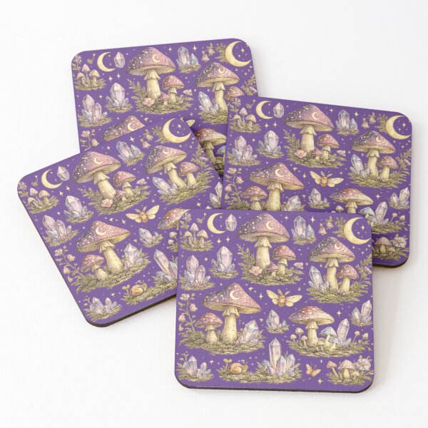 Item preview, Enchanted Magic Mushrooms | Fantasy Woodland Botanical Illustration | Fairycore & Cottagecore Art designed and sold by AvalonTshirts.