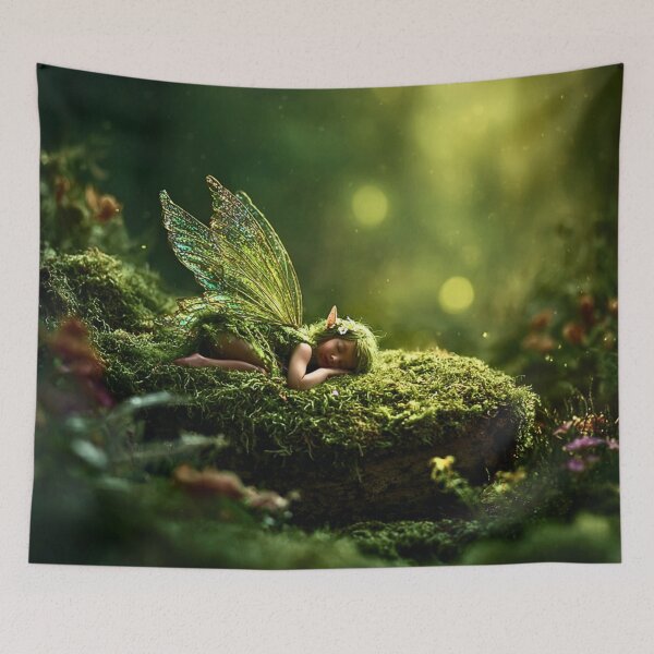 Item preview, Sleeping Moss Fairy Forest Dreams designed and sold by Storybook Botanica.