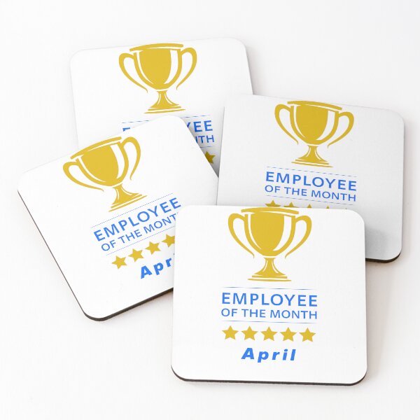 Item preview, April Employee Of The Month Gold Trophy Stars | April Work Appreciation Award designed and sold by WayOutWorks.