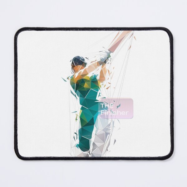 Item preview, Abstract Polygon Cricket Batsman Illustration designed and sold by Goldy1441.