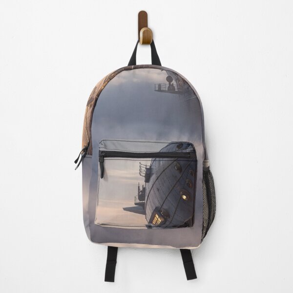 Item preview, Airship above the clouds – Futuristic vision designed and sold by Halbeskilo.