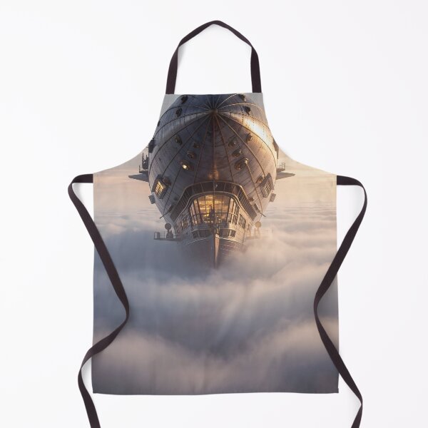 Item preview, Airship above the clouds – Futuristic vision designed and sold by Halbeskilo.