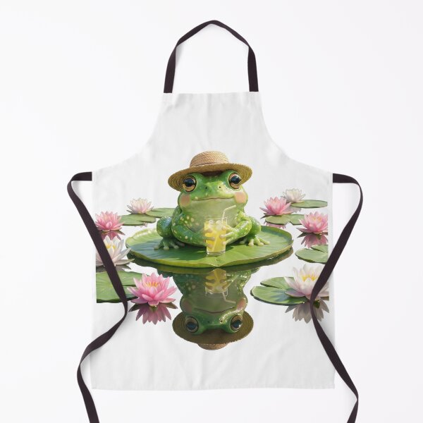 Item preview, Summer Frog Drinking Lemonade designed and sold by Helenaphotoart.