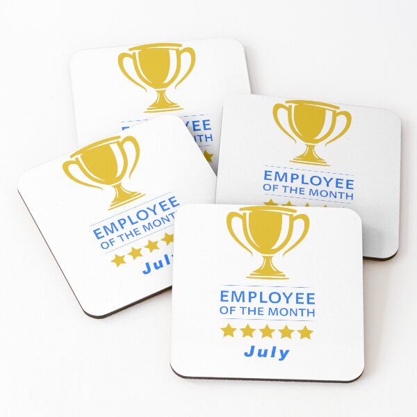 Item preview, July Employee Of The Month Gold Trophy Stars | July Work Appreciation Award designed and sold by WayOutWorks.