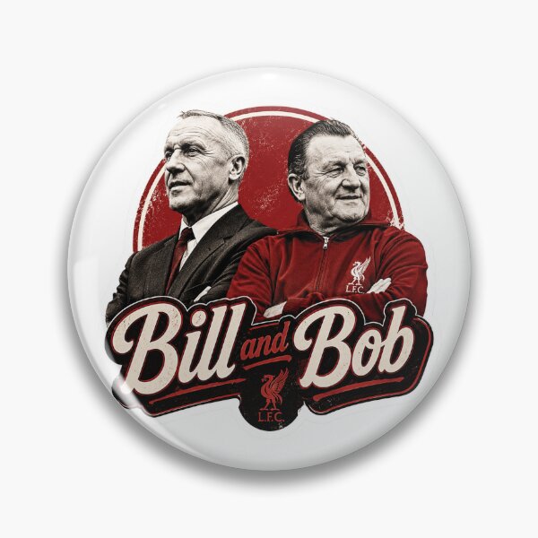 Item preview, Bob Paisley and Bill Shankly Liverpool FC 'Bill and Bob' Graphic designed and sold by FanFueledStickers.