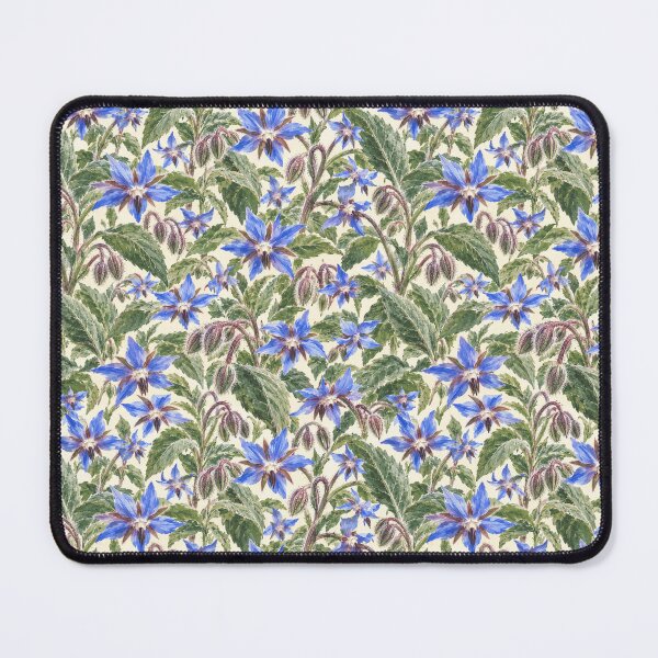 Item preview, Borage Herb Kitchen Dense Watercolor Seamless Pattern designed and sold by Inkworksbyshery.