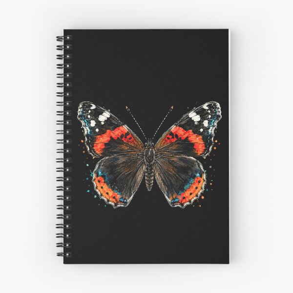 Item preview, Red Admiral Butterfly Watercolor Art – Colorful Nature Illustration designed and sold by ColorSplash123.