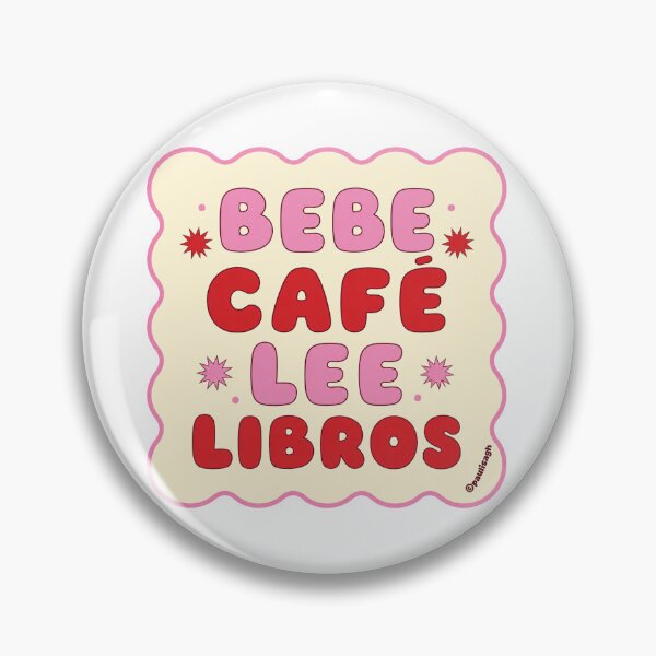 Item preview, Bebe café y lee libros sticker designed and sold by DesignPMG.