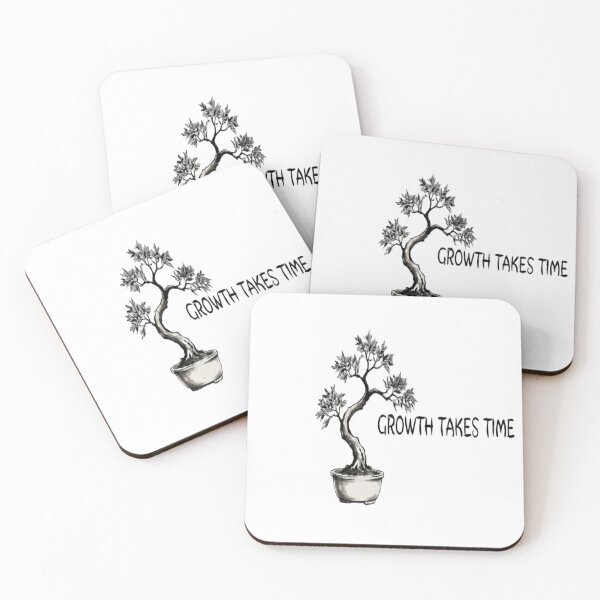 Item preview, ​Zen Bonsai Overhead View with Vertical Text | Minimalist Ink Art designed and sold by Nakrisa.