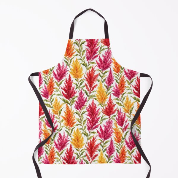 Item preview, Celosia Plume Feather Watercolor Vibrant Seamless Pattern designed and sold by Inkworksbyshery.