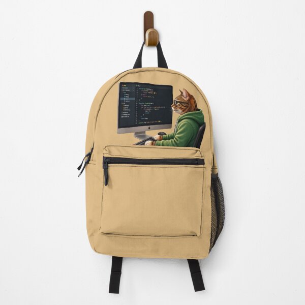 Item preview, Meow Debug-Funny Coder Cat and Programming Humor designed and sold by Northern Glow Art.