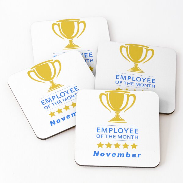 Item preview, November Employee Of The Month Gold Trophy Stars | November Work Appreciation Award designed and sold by WayOutWorks.