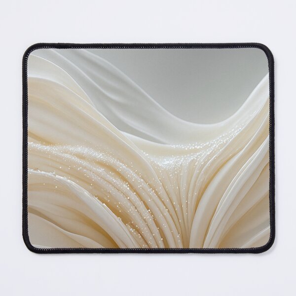 Item preview, Gleaming Pearl Silk Abstract Wave Luxury Art designed and sold by CuteSlothWorld.