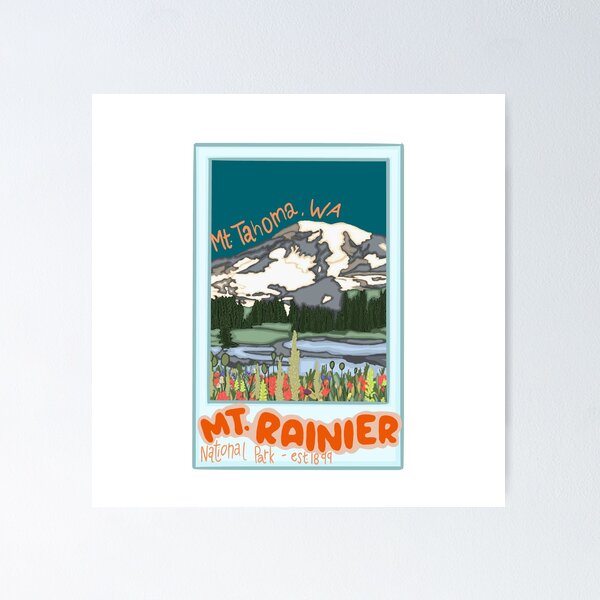 Item preview, Mt. Rainier National Park - 2 designed and sold by whimsicallyanxious.