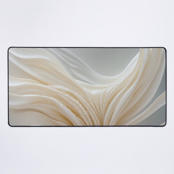Item preview, Gleaming Pearl Silk Abstract Wave Luxury Art designed and sold by CuteSlothWorld.