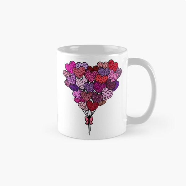 Item preview, Sweet heart love balloons zenntangle sticker designed and sold by DesignPMG.