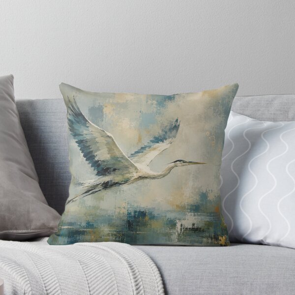 Item preview, Heron in Flight Artwork designed and sold by BlesstB.