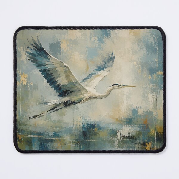 Item preview, Heron in Flight Artwork designed and sold by BlesstB.