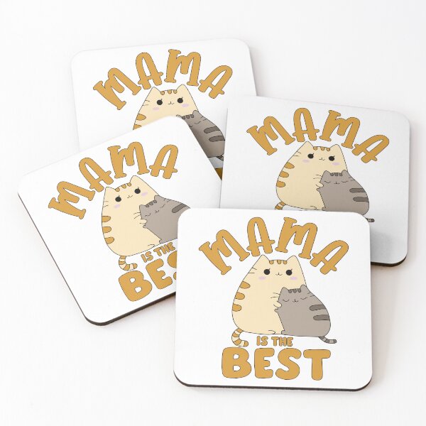 Item preview, Cute Cat Mom and Kitten Hugging Mama Is The Best Gift designed and sold by Krasnovaovaova.