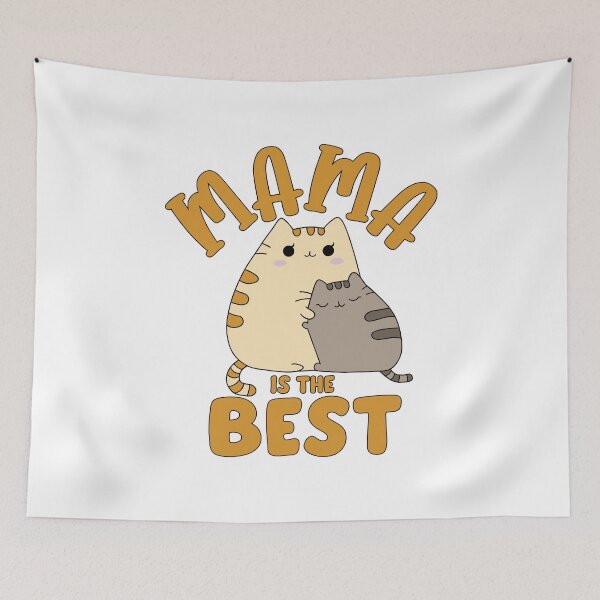 Item preview, Cute Cat Mom and Kitten Hugging Mama Is The Best Gift designed and sold by Krasnovaovaova.