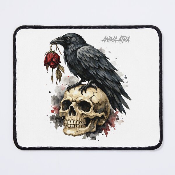 Item preview, Ánima Atra - The Raven's Omen (Skull & Rose) designed and sold by Anima Atra.