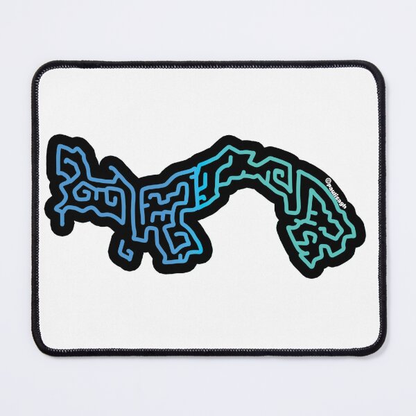 Item preview, Blue mola panama map sticker designed and sold by DesignPMG.