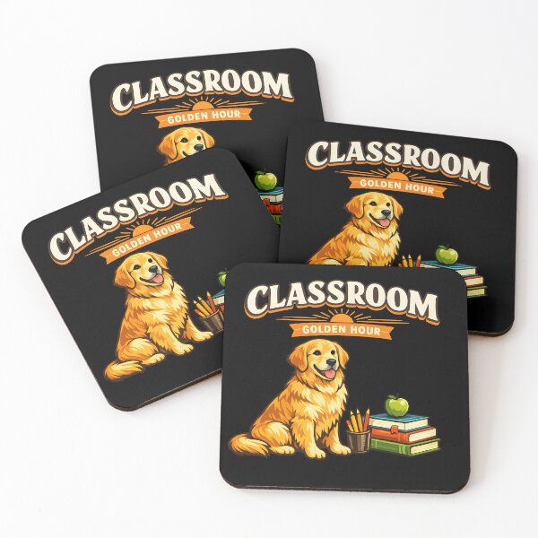 Item preview, Classroom Golden Hour – Golden Retriever Teacher Back to School Design designed and sold by Sahil Randhawa.