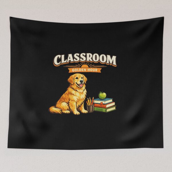 Item preview, Classroom Golden Hour – Golden Retriever Teacher Back to School Design designed and sold by Sahil Randhawa.