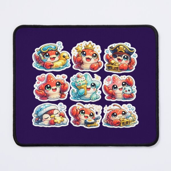 Item preview, Cute Kawaii Lobster Sticker | Chibi Ocean Animal Cartoon designed and sold by KrishAuraa.