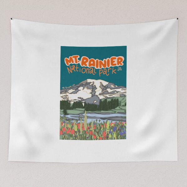Item preview, Mt. Rainier National Park - 3 designed and sold by whimsicallyanxious.