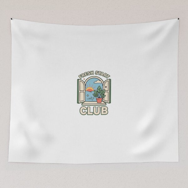 Item preview, Fresh Start Club Open Window Folk Art designed and sold by GoofyShopp.