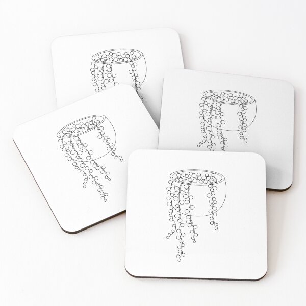 Item preview, String of Pearls Line Art | Minimalist Succulent Print designed and sold by Peace-of-mind.