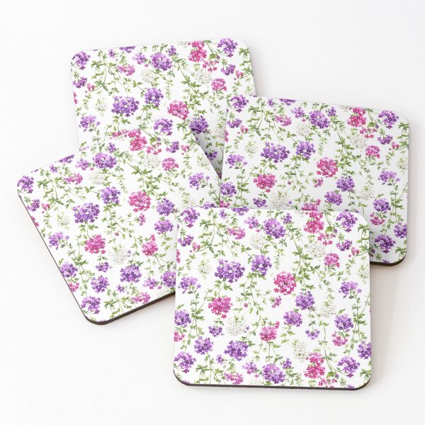 Item preview, Verbena Trailing Ground Cover Watercolor Seamless Pattern designed and sold by Inkworksbyshery.
