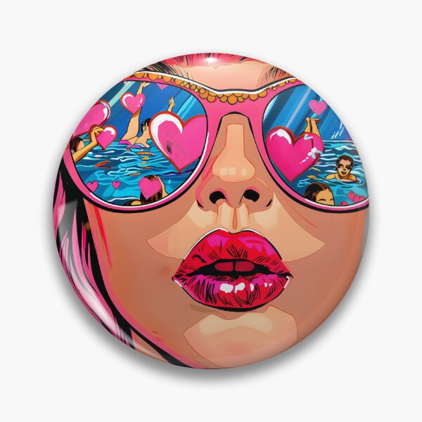 Item preview, Pop Art Female Colorful Summer Fun By Pool designed and sold by DEC02.