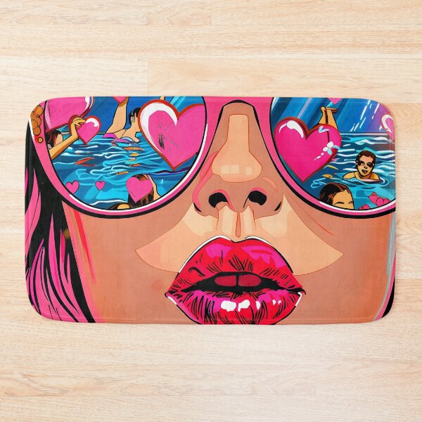 Item preview, Pop Art Female Colorful Summer Fun By Pool designed and sold by DEC02.