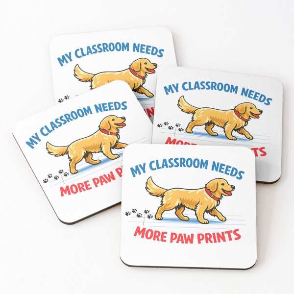 Item preview, My Classroom Needs More Paw Prints – Funny Golden Retriever Teacher Design designed and sold by Sahil Randhawa.