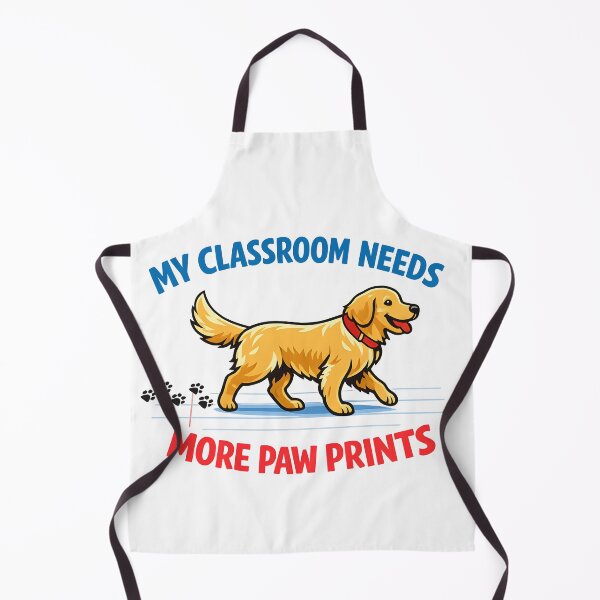 Item preview, My Classroom Needs More Paw Prints – Funny Golden Retriever Teacher Design designed and sold by Sahil Randhawa.