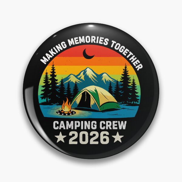 Item preview, Making Memories Together Camping Crew 2026 - Retro Camp Sunset Art designed and sold by BendyBeasts.