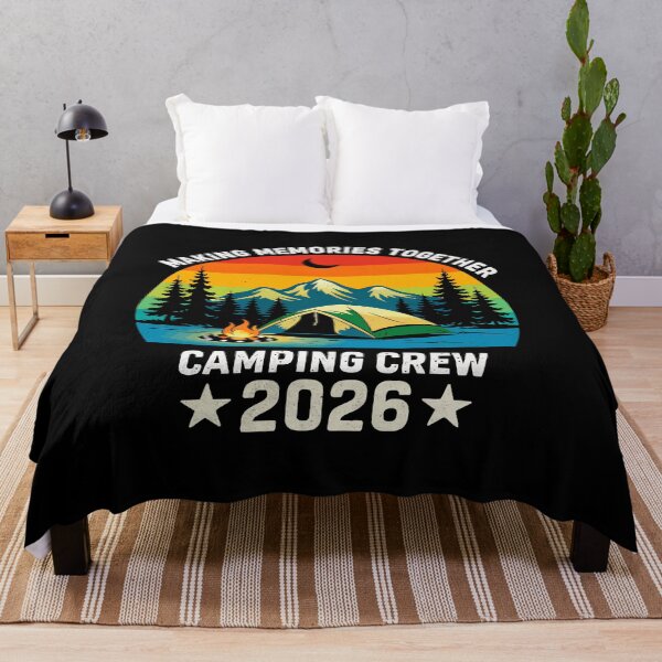 Item preview, Making Memories Together Camping Crew 2026 - Retro Camp Sunset Art designed and sold by BendyBeasts.
