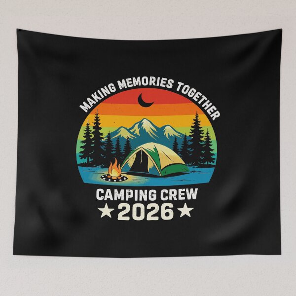 Item preview, Making Memories Together Camping Crew 2026 - Retro Camp Sunset Art designed and sold by BendyBeasts.