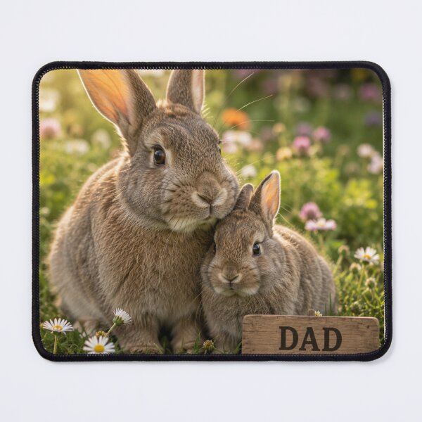 Item preview, Dad & Me Bunnies Father Child Rabbit Love Cute designed and sold by BagFactoryUK.