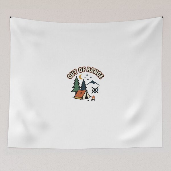 Item preview, Out of Range Folk Camping Scene designed and sold by GoofyShopp.