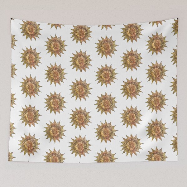 Item preview, Golden Sunshine zentangle sticker designed and sold by DesignPMG.