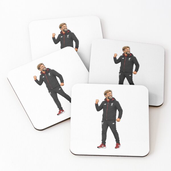 Item preview, Jurgen Klopp Liverpool FC Cartoon Illustration designed and sold by FanFueledStickers.
